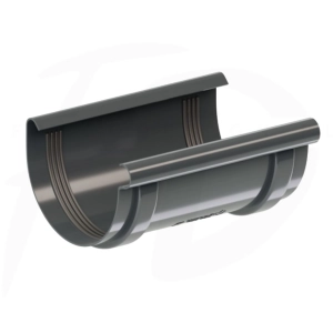 Łącznik rynny PVC ⌀ 75 firmy KROP kolor grafit